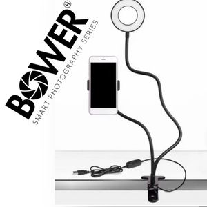Bower 24" Flexible White and RGB Ring Light with Smartphone Holder